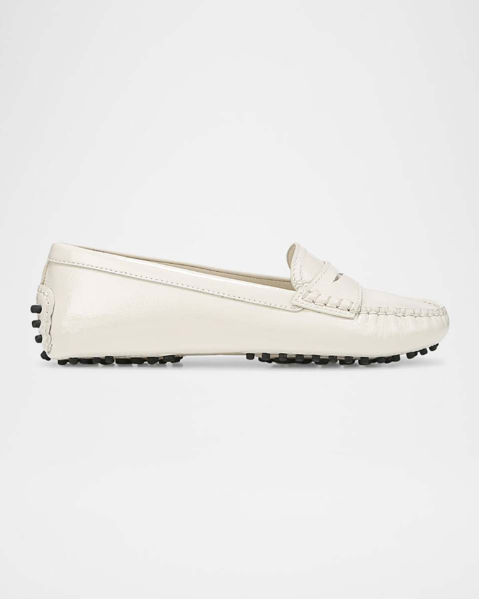 Jia Leather Driver Penny Loafers